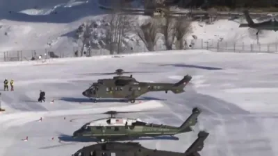 President Trump Lands Safely in Davos for World Economic Forum.