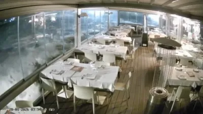Storm Surge Smashes Through Restaurant as Cyclone Slams Sicily.