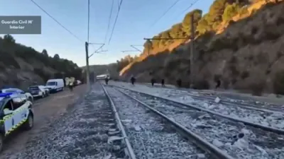 DRONE FOOTAGE: Deadly High-Speed Train Collision Kills 39 in Spain.