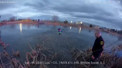 Bodycam Shows Dramatic Ice Rescue of Teens in Oregon.
