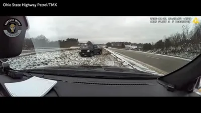 Dashcam Captures Two Crashes in Seconds as Winter Storm Slams U.S.