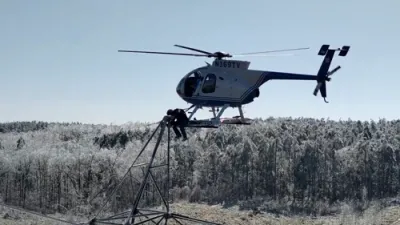 WATCH: Helicopter Crews Repair Iced Power Lines in North Mississippi.