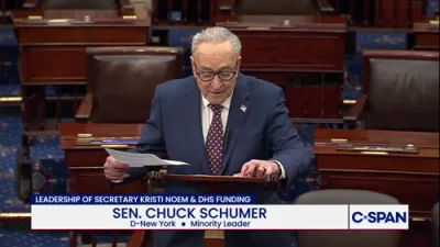 Chuck Schumer Demands Split Funding Over ICE Abuses Ahead of Shutdown.