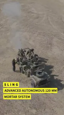 Israel's Elbit Reveals SLING, A Fast and Lethal Battlefield Mortar.