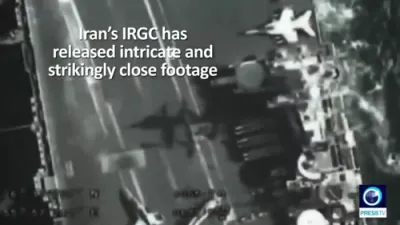 IRGC Pushes Old Drone Footage to Inflate U.S. Carrier Threat.