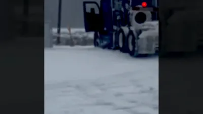 Train Smashes Into Stuck Semi During North Carolina Snowstorm.