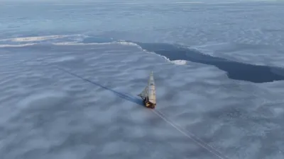 Rare Deep Cold Brings Iceboats Back to Great South Bay.