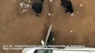 SHOCKING: IDF Captures Hamas Using Ambulance to Transport Weapons in Gaza.