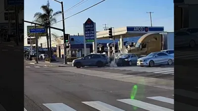 Semi Truck Crashes Into Stopped Traffic and Injures Nine People.