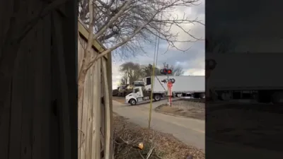 COLLISION: Train Obliterates Stuck Semi at South Carolina Crossing.