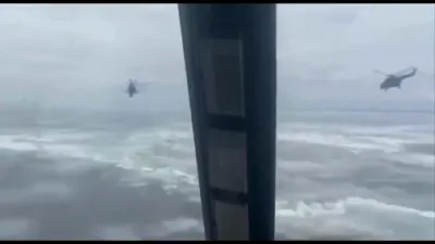 Archival Footage Shows Russian Helicopter Shot Down at Hostomel.