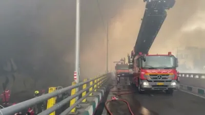 Fire Tears Through Jannat Abad Market in Western Tehran.