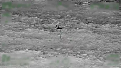 U.S. Coast Guard Aircrew Helps Save Three at Sea in Dramatic Open-Ocean Rescue Off Florida.