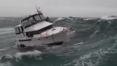 Dramatic Oregon Rescue: Sailor Pulled From Raging Seas.