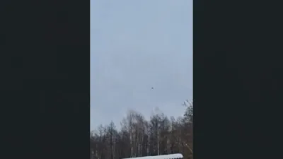 Ukrainian F-16 Shoots Down Russian Shahed Drone at Close Range.