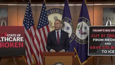 Jeffries Accuses Republicans of Prioritizing ICE Over Essential Services.