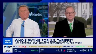 Hassett: Tariffs Support Manufacturing, Worker Gains.