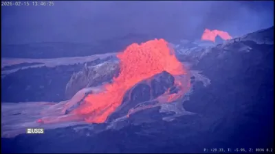Hawaii Volcano Unleashes Massive Lava Fountain Blast.