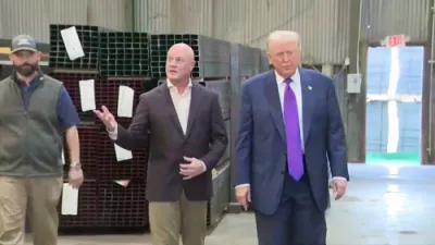 Trump Tours Georgia Steel Plant, Highlights Industry Revival.