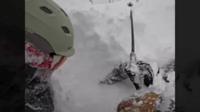 Skiers Rescued Man Just In Time.