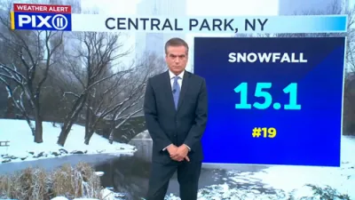 Central Park Records Biggest Snowfall in a Decade.