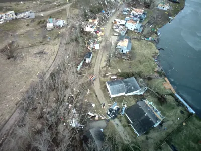 Michigan State Police Releases Footage of Tornado Aftermath.