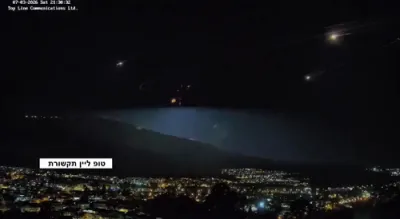Hezbollah Fires Largest Rocket Barrage at Northern Israel.