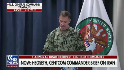 Update: CENTCOM Confirms U.S. Bombers Strike 200 Iranian Targets.