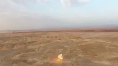 Iran Launches Missiles Hidden Underground.