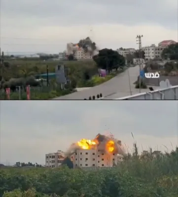 IDF Strikes Hezbollah Infrastructure in Southern Lebanon.