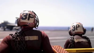 U.S. Supercarrier Conducts Flight Operations Near Iran Conflict.