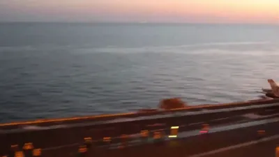 Beautiful Footage of U.S. Navy Growler Catapults Towards Iran.