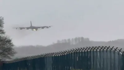 Operation Epic Fury: Bomber Buildup at UK Base Signals Strikes.
