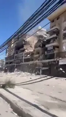 Israel Strikes Hezbollah Stronghold in Southern Beirut.