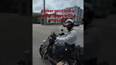 Helmet Cam Shows Florida Police and E-Bike Chase.