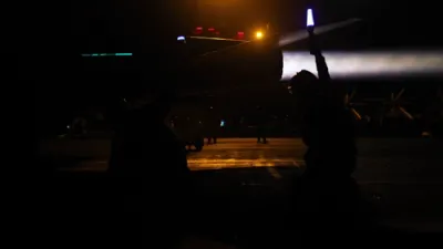 USS Abraham Lincoln Launches Night Jets and Demonstrates Precision in Iran Conflict Zone.