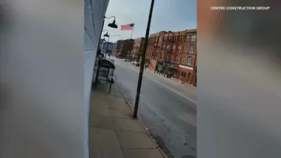 WATCH: Delivery Robot Crashes Into Chicago Bus Shelter.