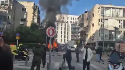 Iranian Ballistic Missile Strikes Tel Aviv, Six Civilians Injured.