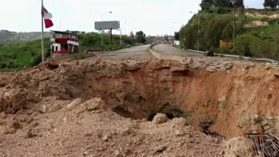 Israeli Airstrike Shatters Vital Bridge in Southern Lebanon.