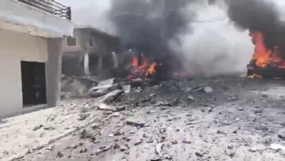 Multi-Story Buildings Destroyed in Tyre Israeli Airstrike.