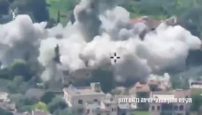 Israeli Airstrike Hits Hezbollah Storage Facility.