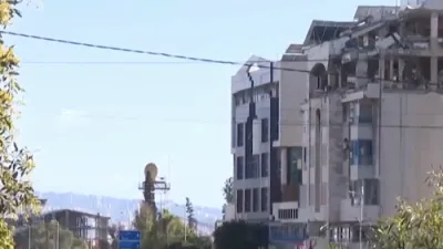 Beirut Building Destroyed in Massive Israeli Strike.