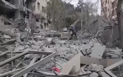 US-Israel Strikes Leave Major Damage Across Tehran Streets.