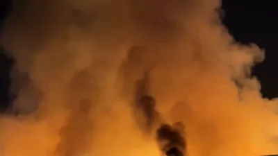 Massive Warehouse Fire in Southern California Suspected Arson.