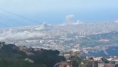 IAF Hits Over 100 Hezbollah Sites Across Lebanon's Capital.