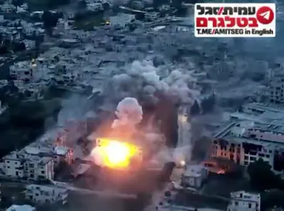 WATCH: IDF Destroys School In Bint Jbeil After Hezbollah Weapons Found.