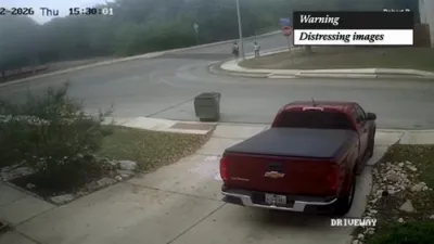 Motorcycle Explosion in San Antonio Nearly Hits Children.