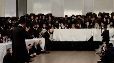 Wedding of the Daughter of Naggid R' Lipa Friedman Shlit"a, Attended by Admorim and Rabbonim Shlit"a