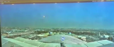 The Moment an Iranian Drone Struck Kuwait International Airport.