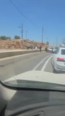 Protesters Try to Block a Highway in Yerushalayim